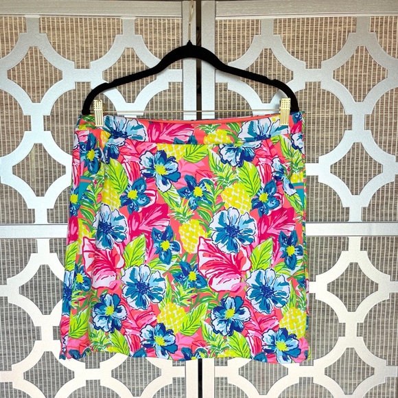 Rafaella Pants - Rafaella Floral Women's Skort - Pink, Blue, Yellow